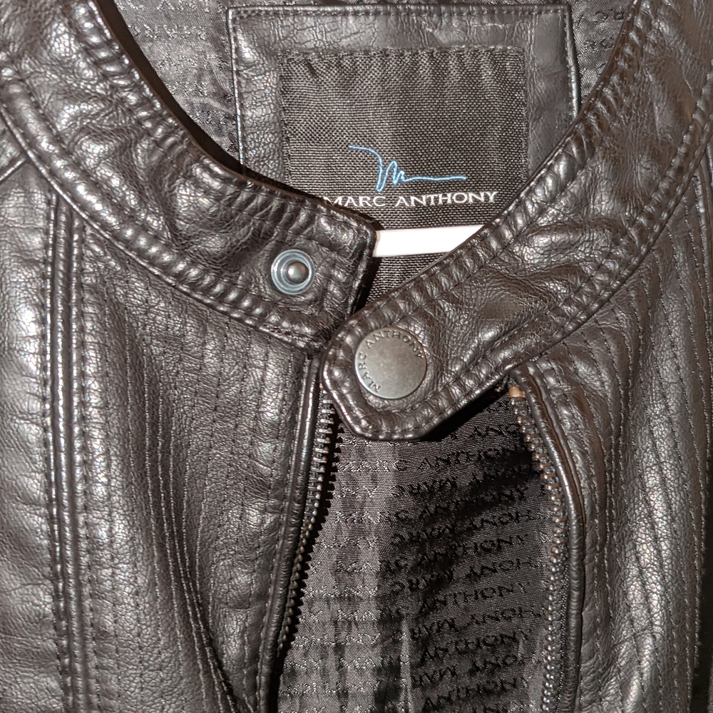 Women's Marc Anthony faux leather jacket.